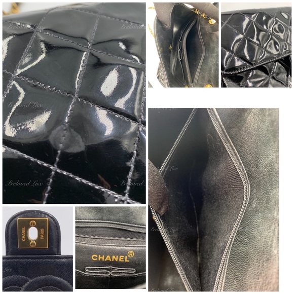 Authentic CHANEL Classic Mini Square Black Shoulder Bag Crossbody - GHW - Picture 12 of 17